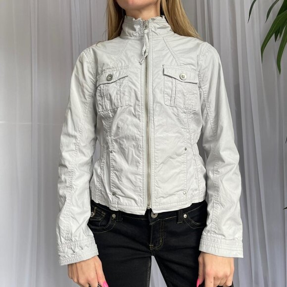 Mexx 90'S Lightweight Grey cargo Jacket - Picture 1 of 7